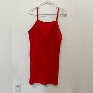 Red Nordstrom BP Sun Dress, Halter Neck